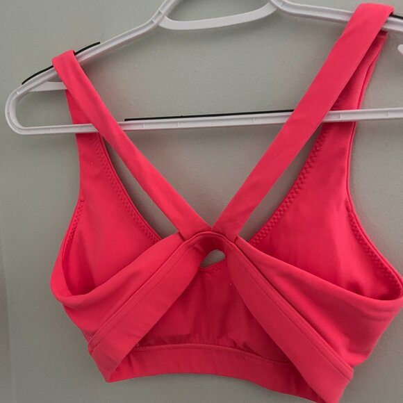 Bright Coral Pink Arie Sports Bra with Padding Size Small - Picture 3 of 8